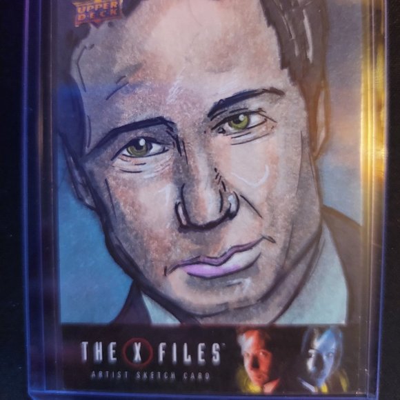 X Files Sketch Card By Rees Finlay - Picture 1 of 2